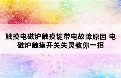 触摸电磁炉触摸键带电故障原因 电磁炉触摸开关失灵教你一招